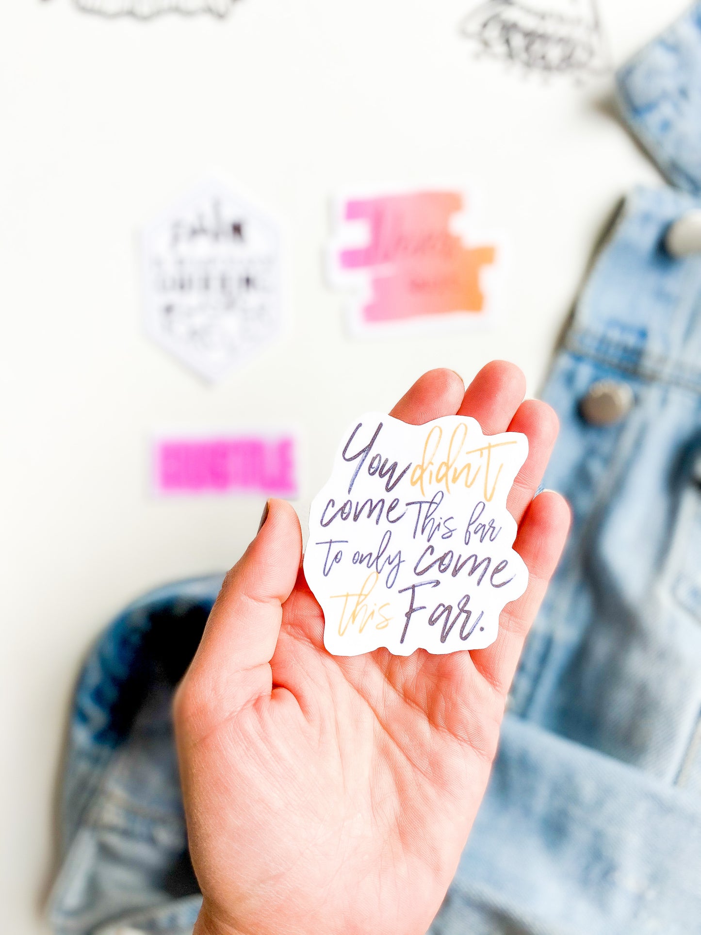 Motivational neon - vinyl sticker set