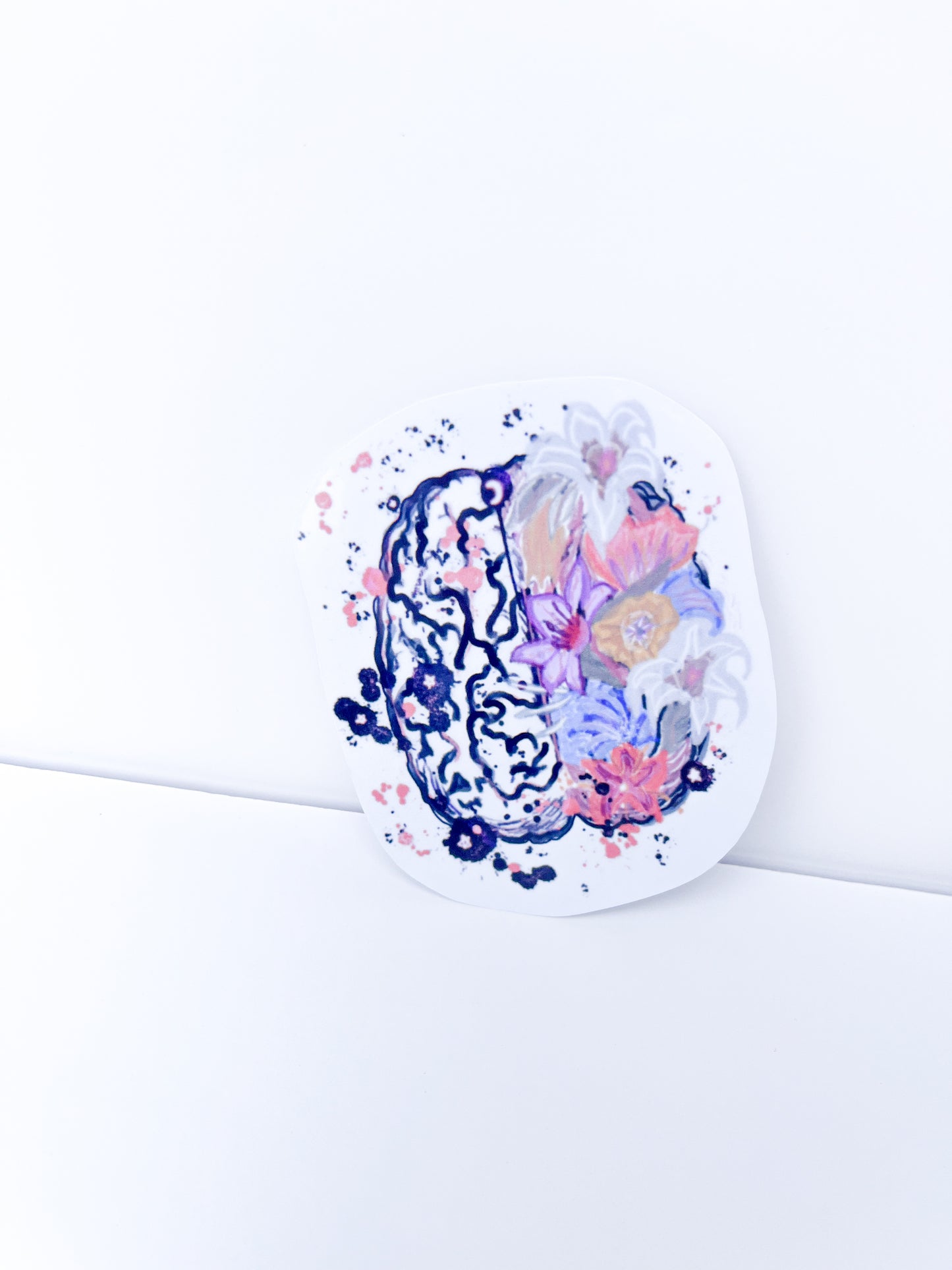 Flower Brain - vinyl sticker