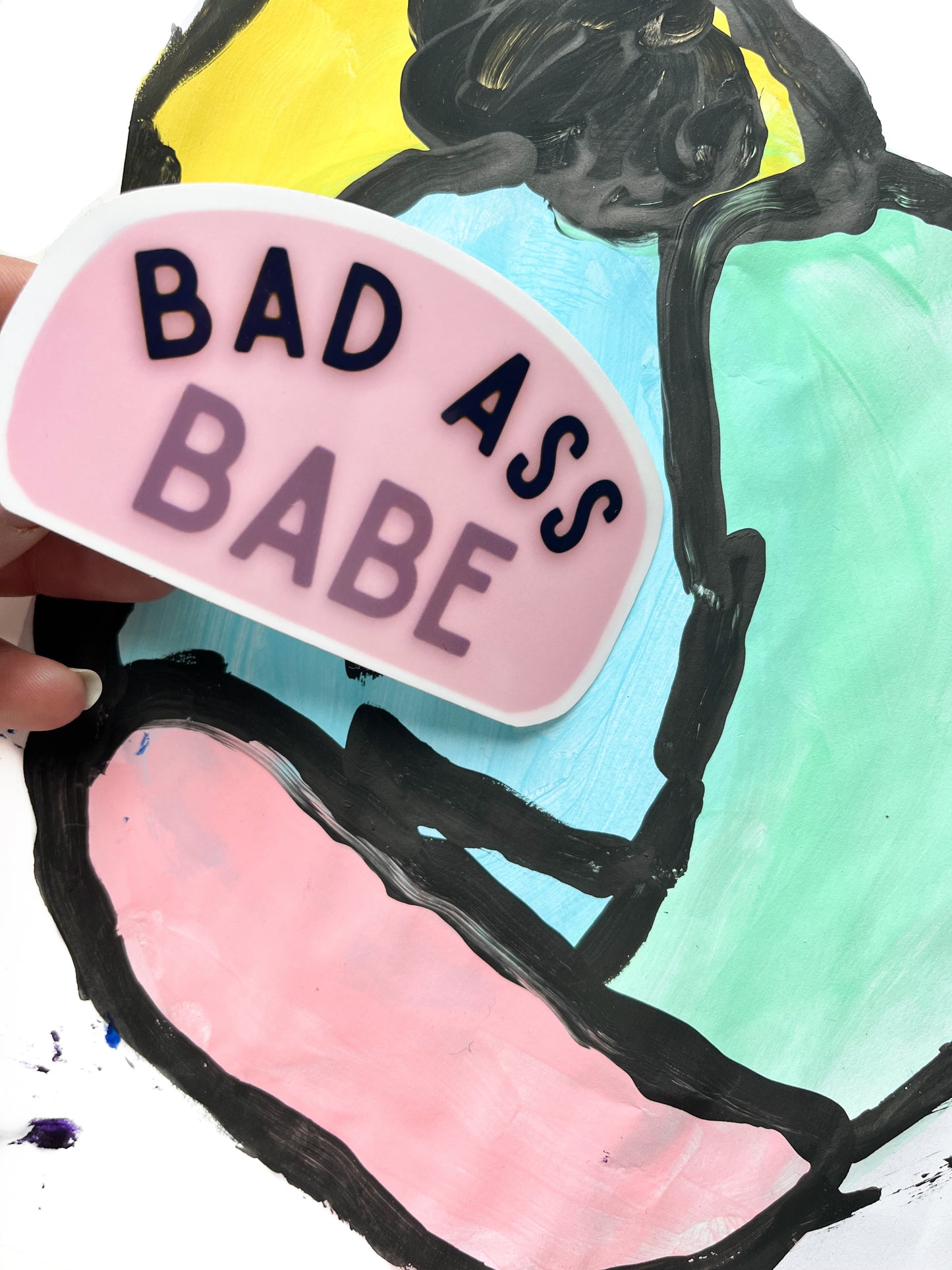 Bad Ass Babe - vinyl sticker