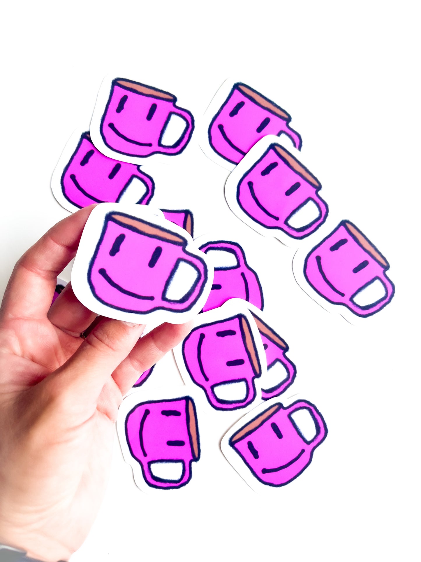 Cute Cup smily - vinyl sticker