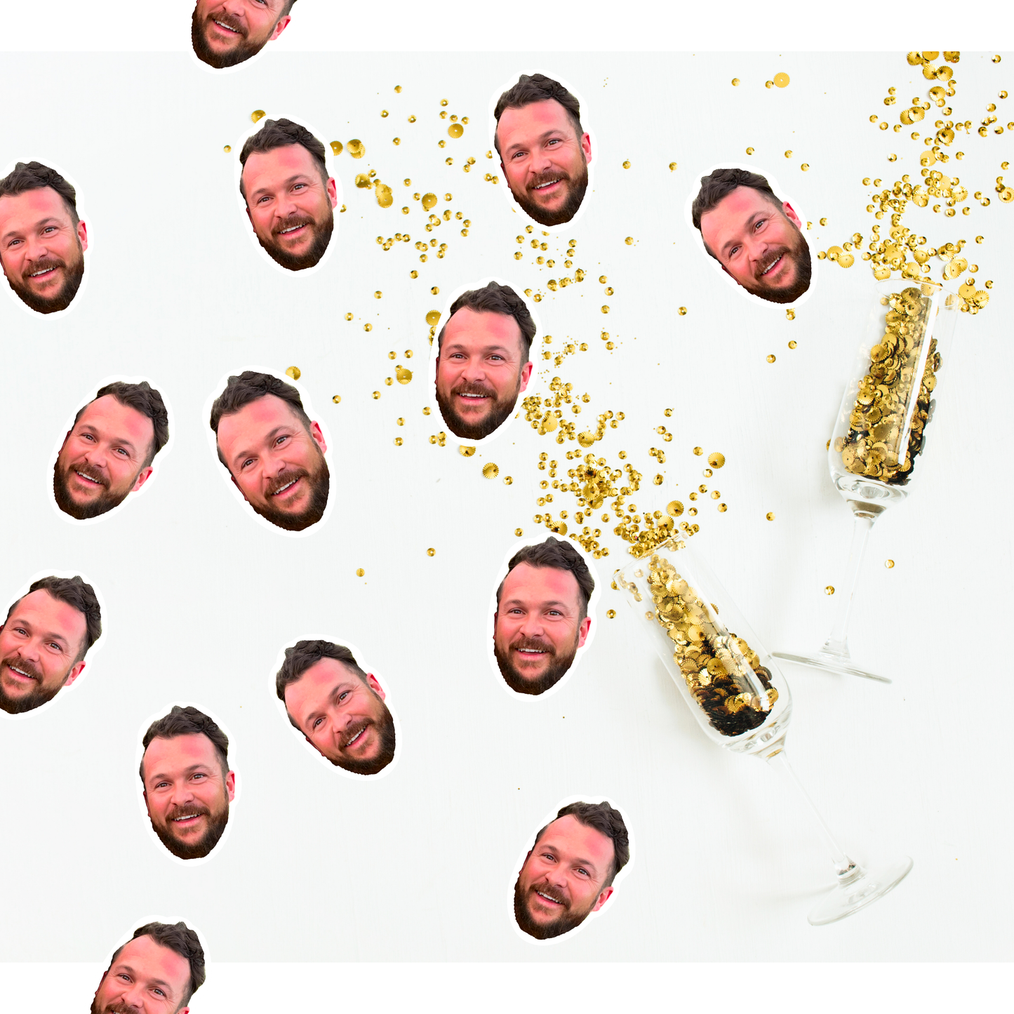 Face Confetti Stickers