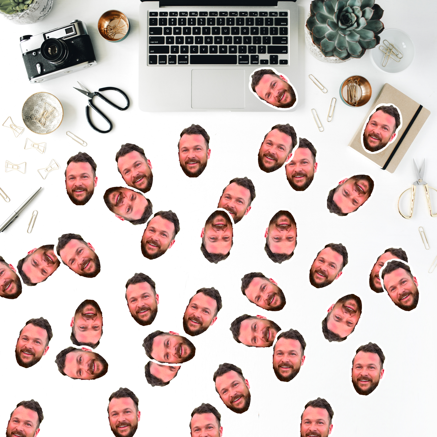 Face Confetti Stickers