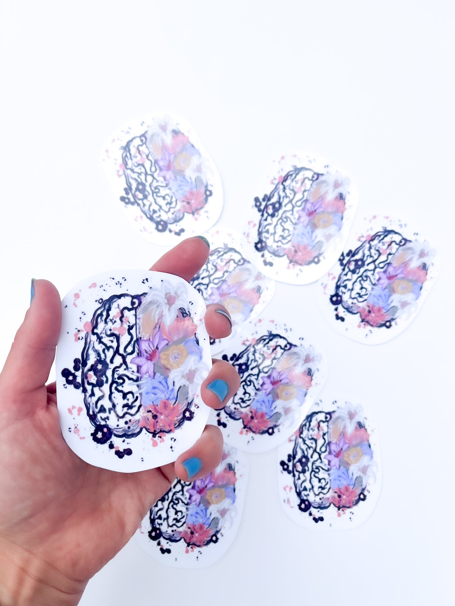 Flower Brain - vinyl sticker