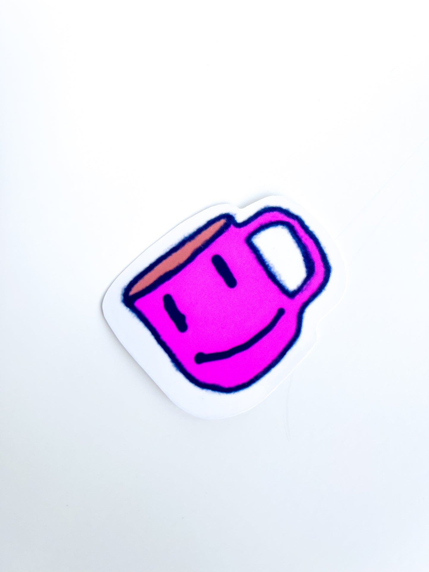 Cute Cup smily - vinyl sticker