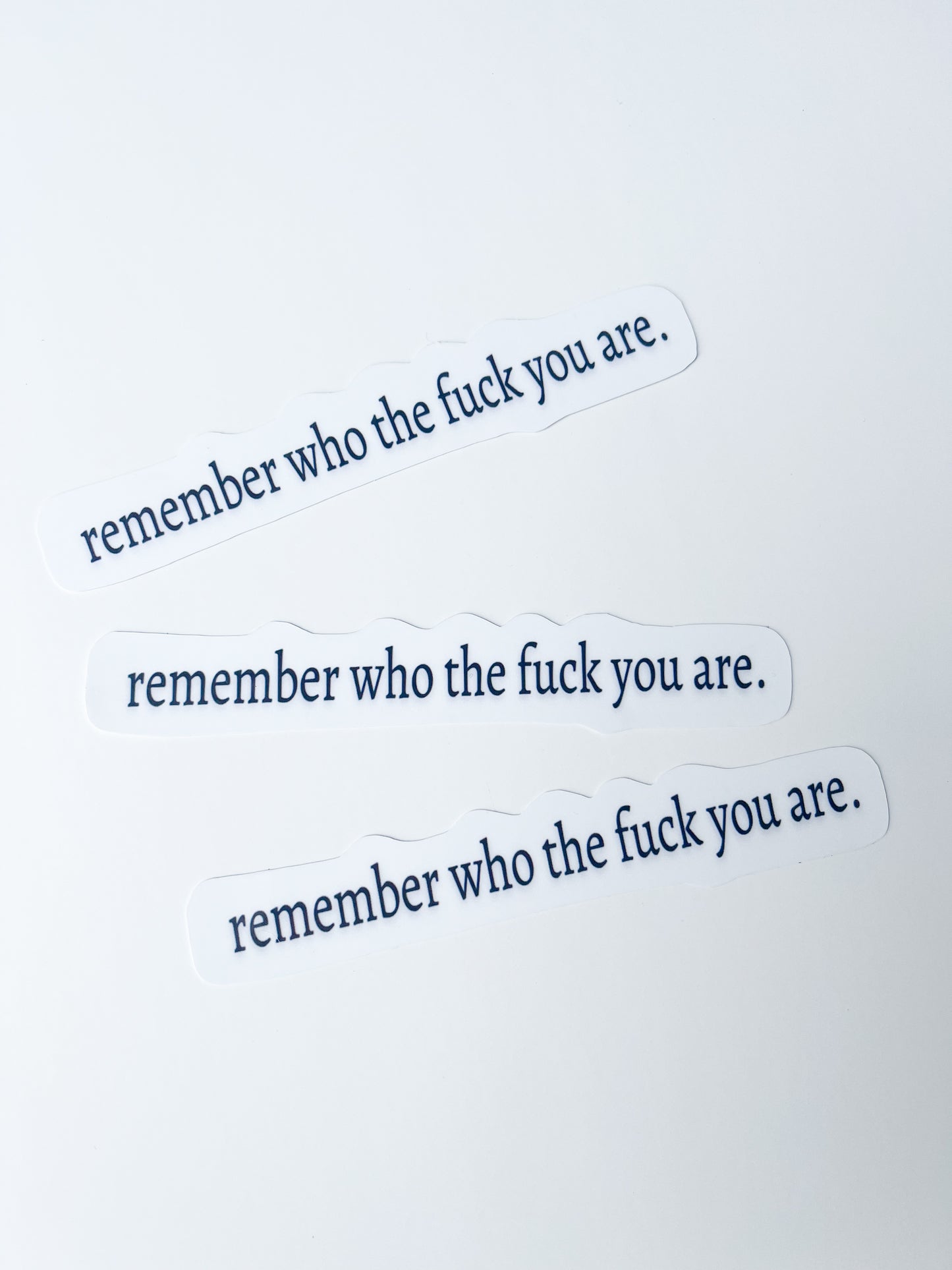 Remember who the F*ck you are - vinyl sticker